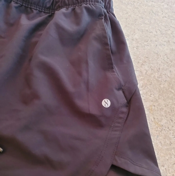 Layer8 Womens Running Shorts Medium Black Quick Dry Athletic Wear Loose shorts - Picture 6 of 6